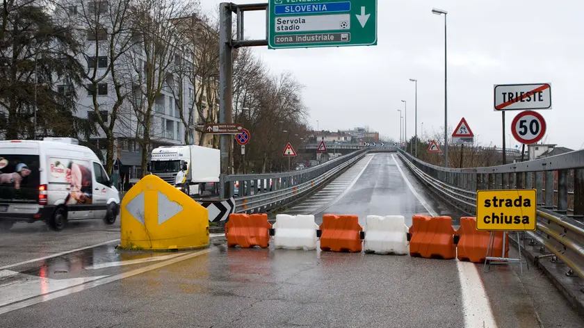 Una delle rampe della Gvt chiuse