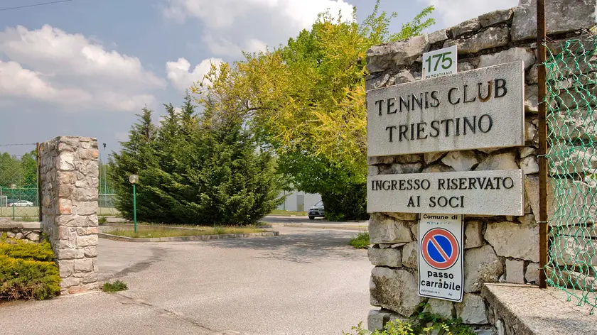 L'ingresso del Tennis Club Triestino