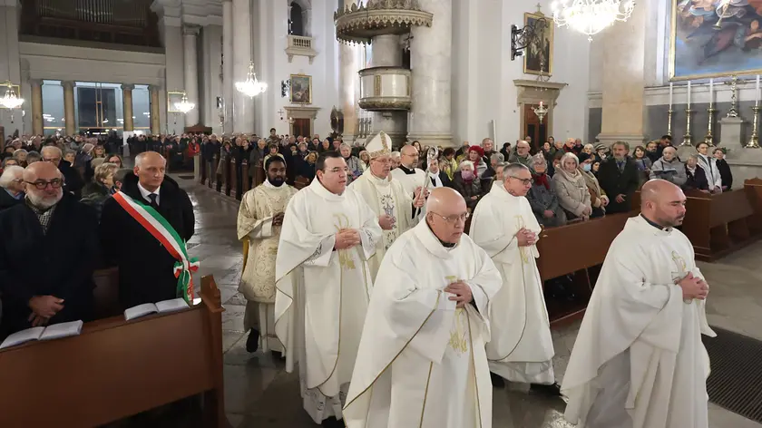 La celebrazione in Sant'Antonio Nuovo in una foto di Andrea Lasorte