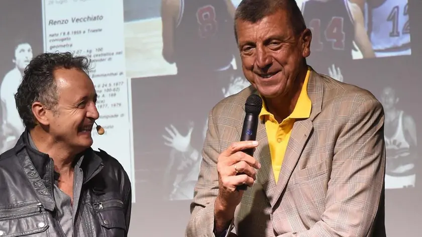 Renzo Vecchiato durante una serata che lo ha visto ospite d’onore