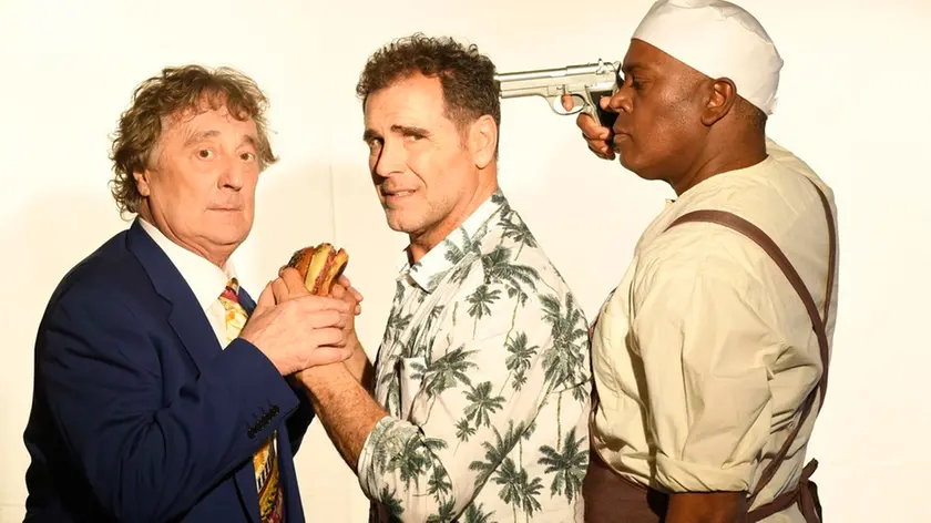 Enzo Iacchetti, Pino Quartullo e Fausto Caroli da oggi al Bobbio in “Hollywood Burger”
