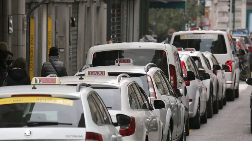 Taxi a Trieste in una foto di repertorio