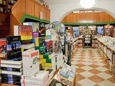 Un interno della libreria Minerva