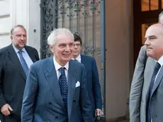 Giovanni Arvedi davanti al Palazzo della Regione lo scorso anno