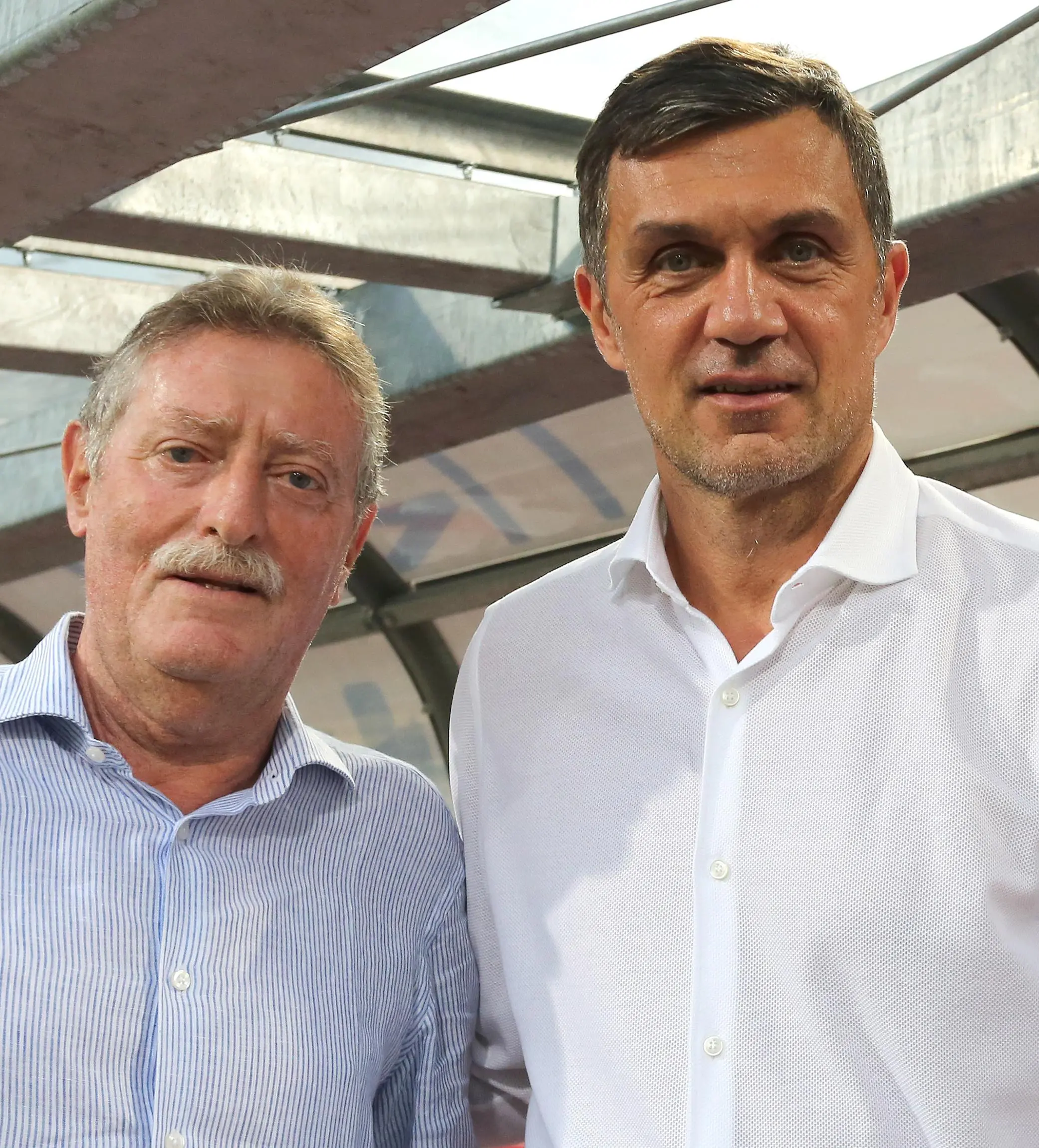 Tito Rocco con Paolo Maldini