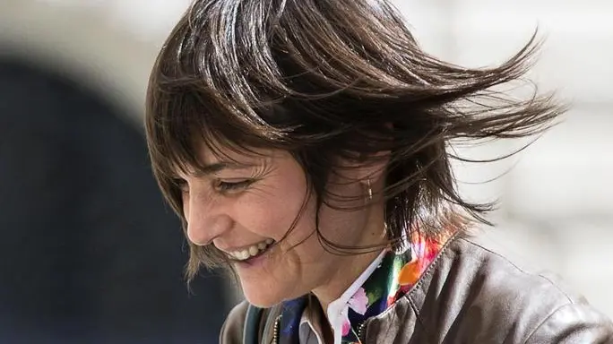 Debora Serracchiani del Partito Democratico in piazza Montecitorio, Roma, 03 aprile 2018. ANSA/ANGELO CARCONI