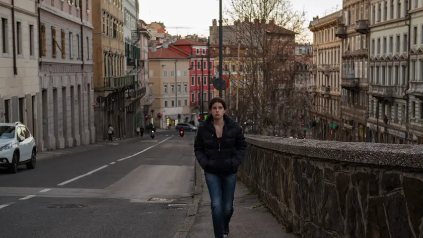 Il set del film "La ragazza ha volato" a Trieste