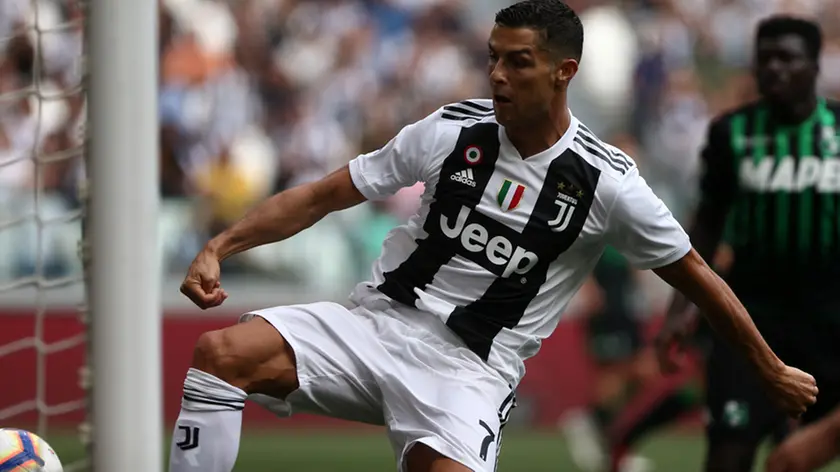 16.09.2018 - Serie A 2018/19 4a giornata - Juventus-Sassuolo nella foto: Cristiano Ronaldo segna il gol dell' 1 a 0