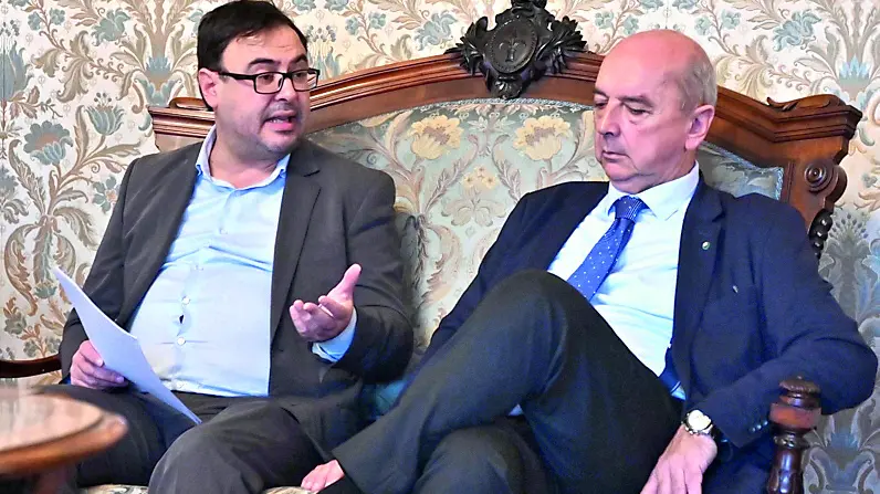 L’assessore Bertoli e il sindaco Dipiazza Foto Bruni/Lasorte