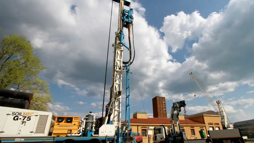 Bonaventura Monfalcone-28.03.2014 Operazioni-Trivellazione-Terme Romane-Monfalcone-foto di Katia Bonaventura