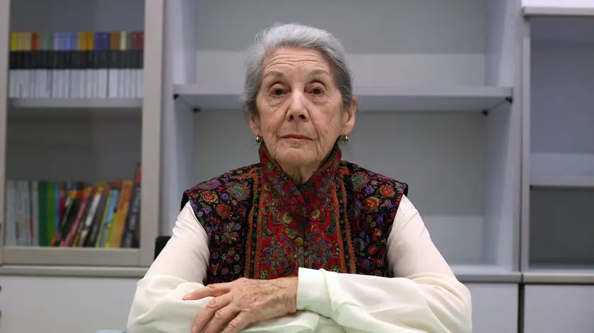 La scrittrice sudafricana Nadine Gordimer, 90 anni