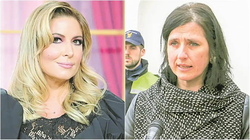 Selvaggia Lucarelli e, a destra, Flavia Maraston