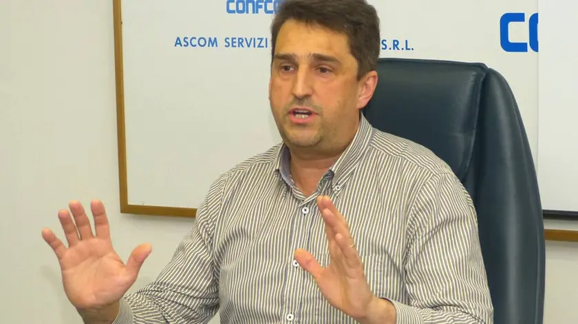 Bumbaca Gorizia 20.04.2018 ASCOM riunione commercianti su problema lavori in Corso Italia con Madriz e Ziberna © Fotografia di Pierluigi Bumbaca