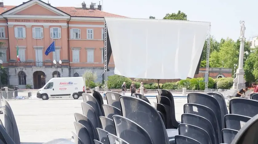 Bumbaca Gorizia 21.07.2021 Premio Amidei schermo in piazza Vittoria © Foto Pierluigi Bumbaca