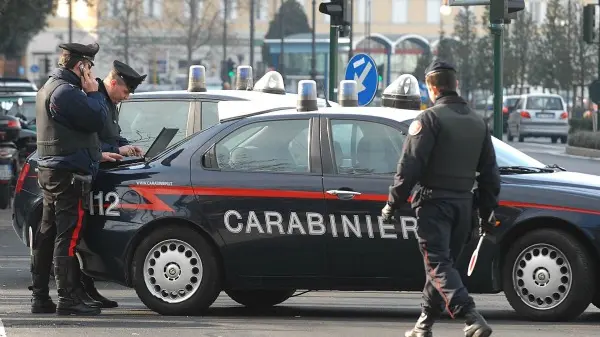 Una pattuglia dei Carabinieri in una foto di archivio