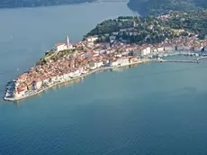 Una veduta aerea di Pirano