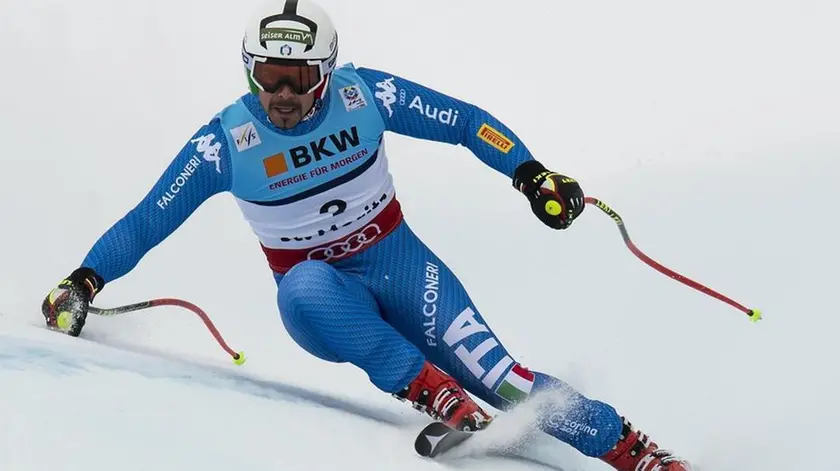 epa05778255 Peter Fill of Italy in action during the men's Super-G race at the 2017 FIS Alpine Skiing World Championships in St. Moritz, Switzerland, 08 February 2017. EPA/JEAN-CHRISTOPHE BOTT