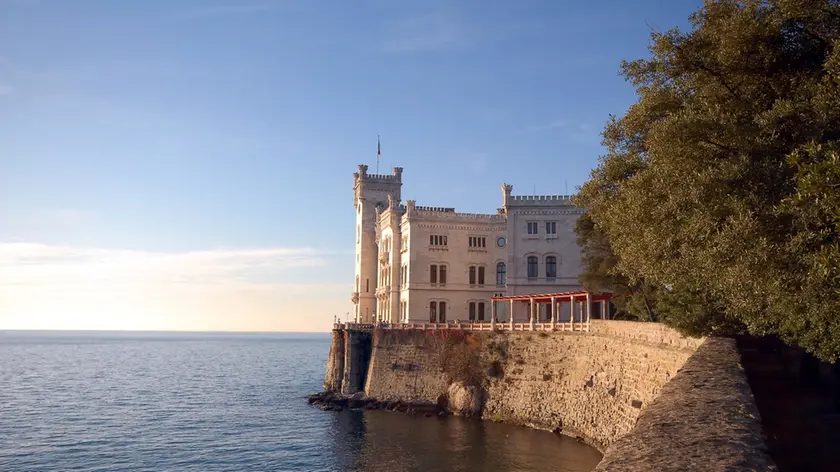 Una suggestiva immagine del Castello di Miramare