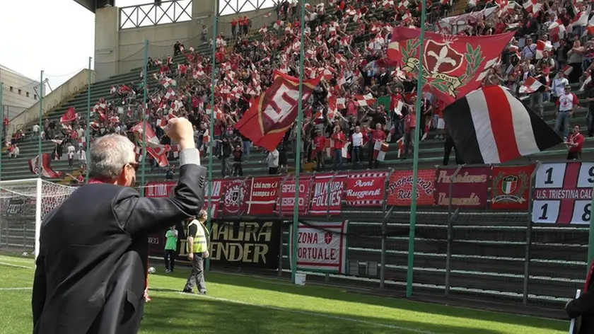 Lasorte Trieste 08/05/16 - Triestina - Venezia, Presidente Mario Biasin