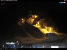 La webcam sul Lussari alle 17.30 di martedì 2 dicembre 2015