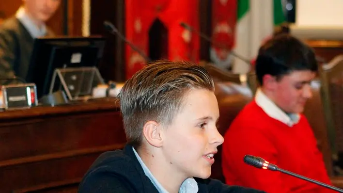 Silvano Trieste 23/02/2016 Sala Consiglio Comunale, consegna diploma UNICEF