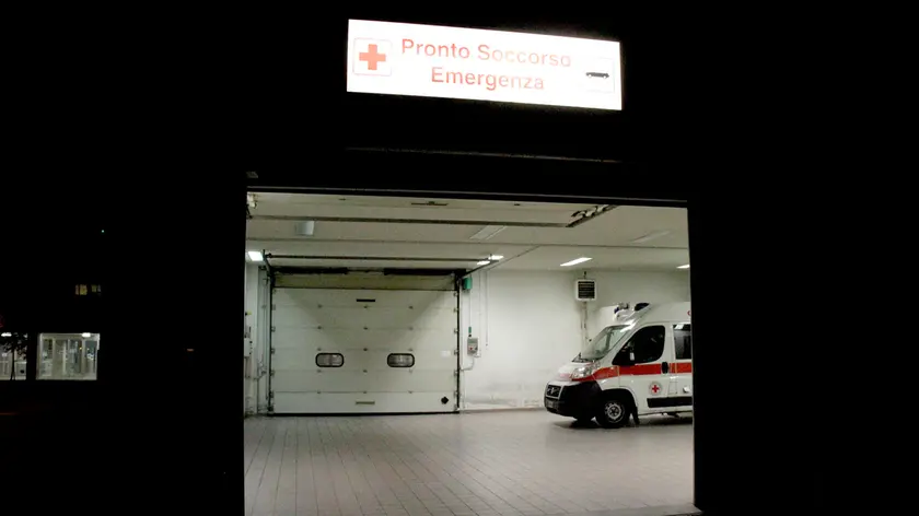 L'ingresso del Pronto soccorso del San Polo di Monfalcone (Foto Bonaventura)