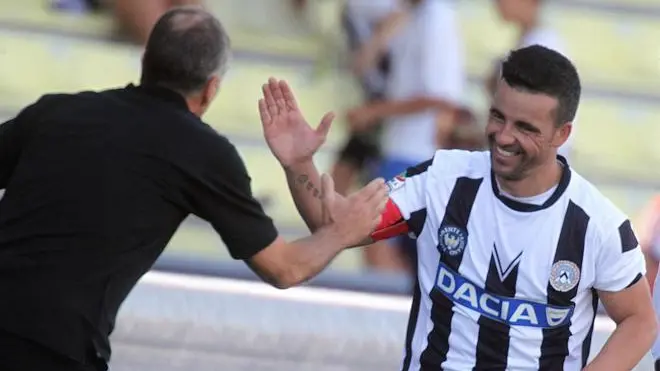 L'attaccante dell'udinese Antonio Di Natale, in una foto di archivio..ANSA/ALBERTO LANCIA
