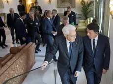 Il premier Matteo Renzo con il capo dello Stato Sergio Mattarella in una foto d’archivio