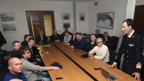 Lasorte Trieste 25/03/15 - Capitaneria di Porto, Sopralluogo Commissione Comunale