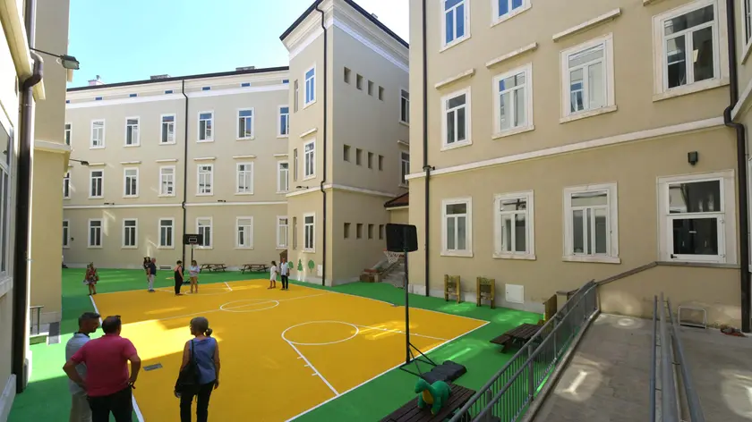 Scuola Slataper, il nuovo cortile