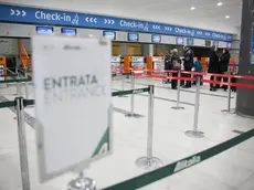 L'area check in all'aeroporto di Ronchi