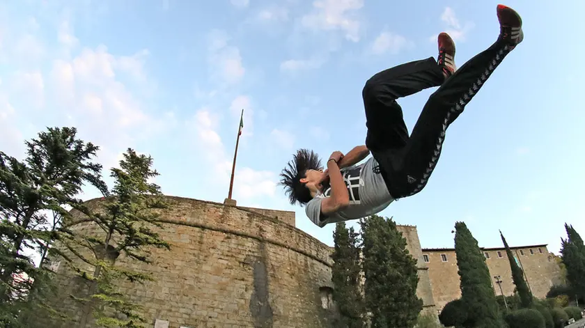 Lasorte Trieste 06/12/18 - S.Giusto, Giovani, Esibizione Parkour