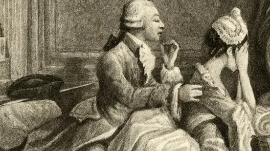Giacomo Casanova (1725-1798) tells his friend Tontine that he must leave her. Date: 1725-1798