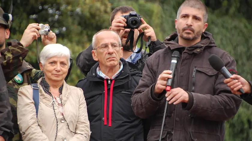 L'assessore comunale di Gorizia Silvana Romano sul palco di Casapound