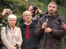 L'assessore comunale di Gorizia Silvana Romano sul palco di Casapound