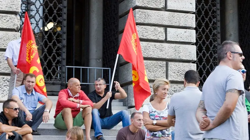 Silvano Trieste 18/08/2015 Presidio lavoratori Revas