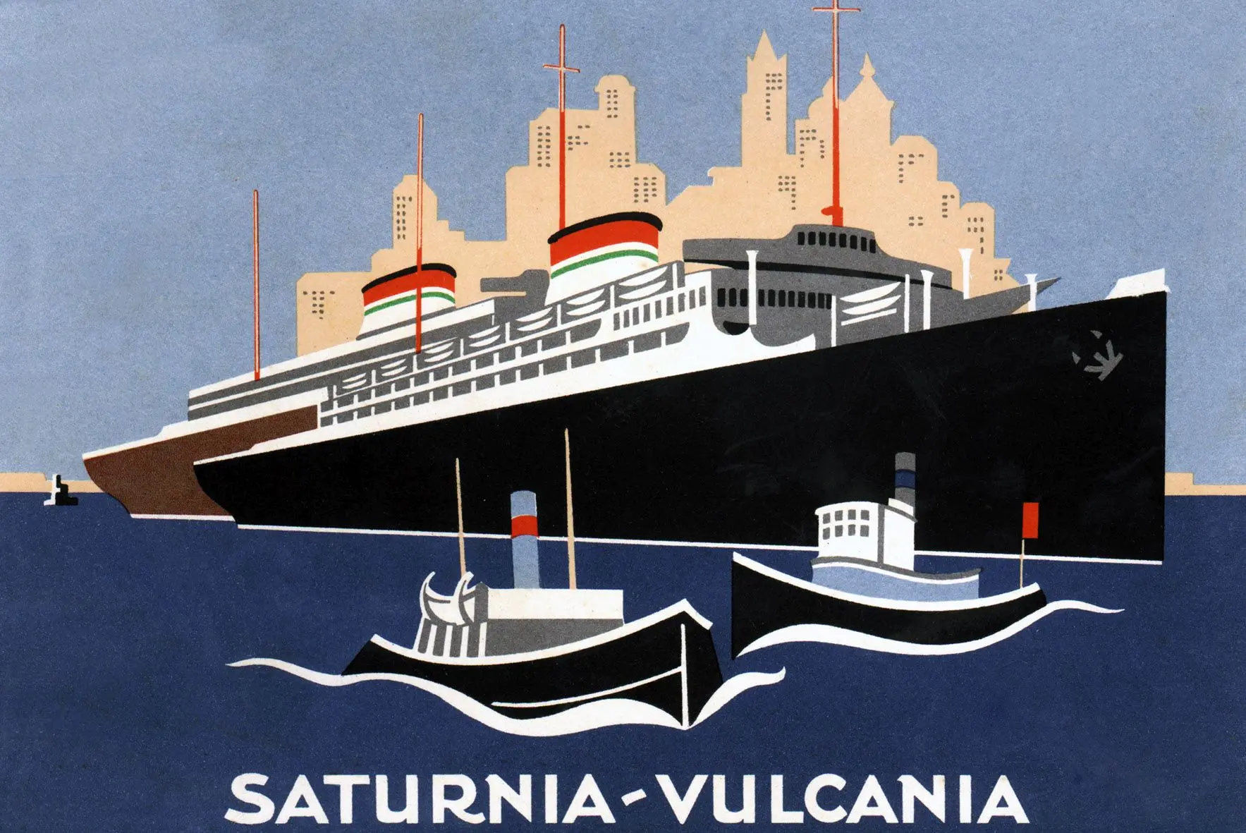 Una modernissima pubblicità dei transatlantici