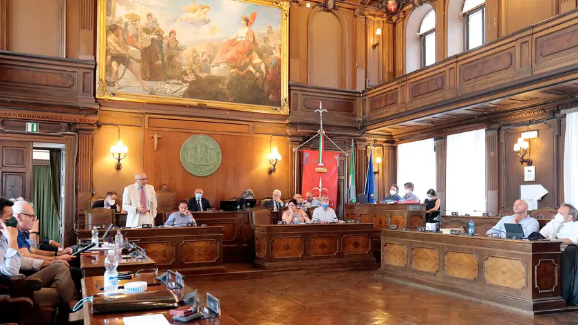 L'aula del Consiglio comunale di Trieste in una foto d'archivio.