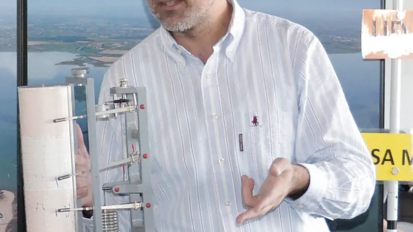 Sergio Nordio (Servizio Previsioni OSMER ARPA FVG) nel corso del laboratorio didattico che si è svolto a Marano Lagunare il 28 febbraio 2014