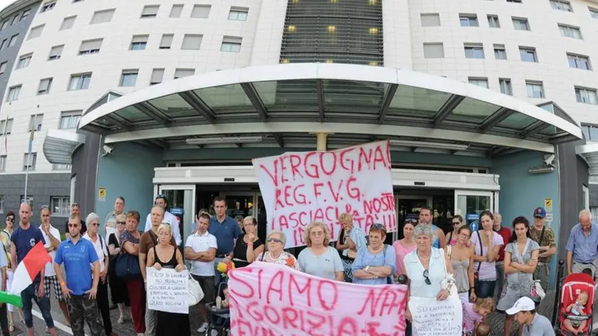 Bumbaca Gorizia 20.07.2014 Manifestazione Pro Punto Nascita Fotografia di Pierluigi Bumbaca