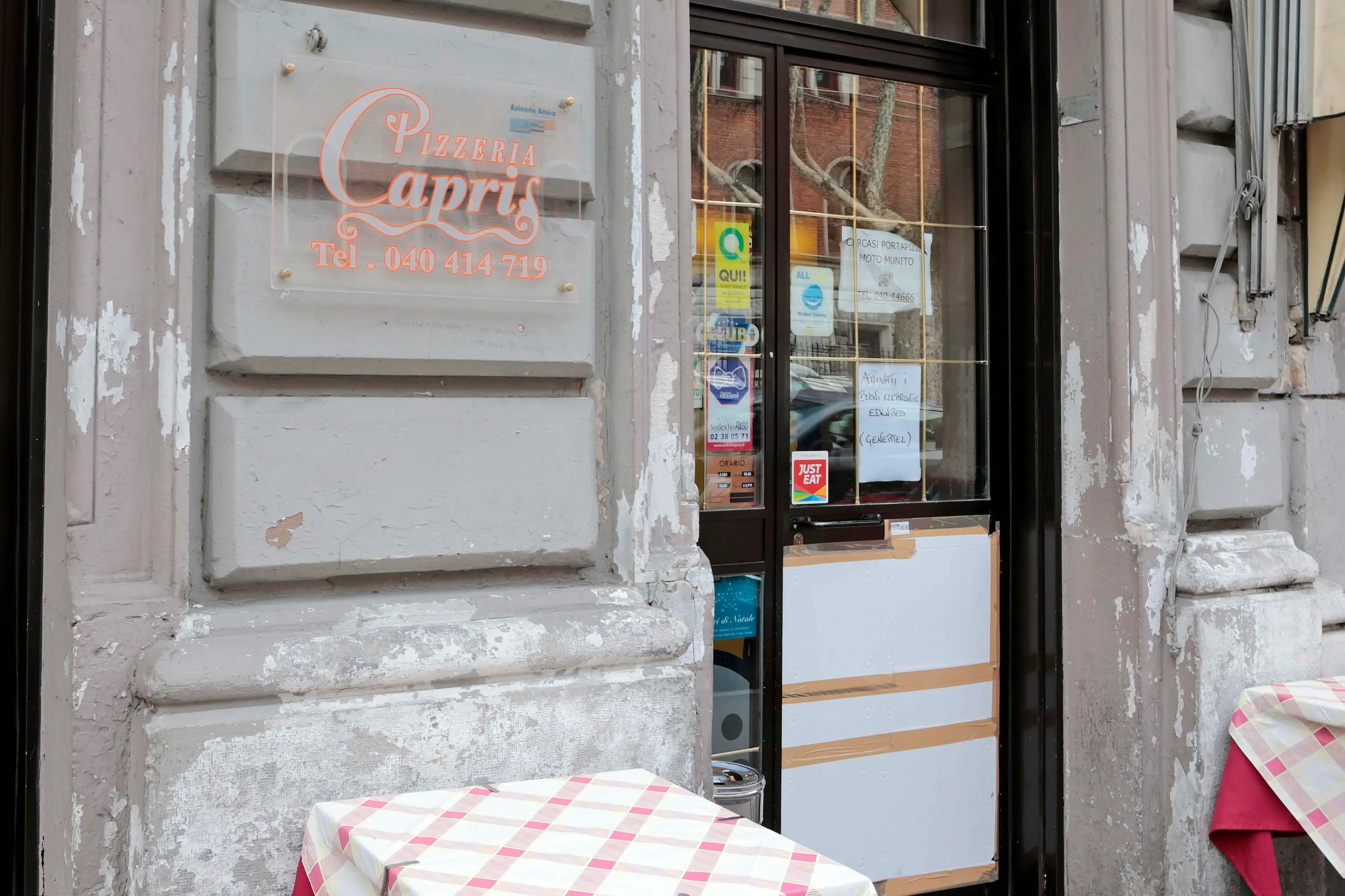 Silvano Trieste 2018-04-09 Pizzeria Capri, spaccata notturna