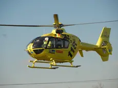 La donna è stata soccorsa da un elicottero del 118