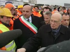 Giorgio Napolitano a Trieste nel 2008