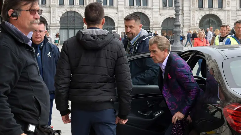 Foto BRUNI 26.04.2019 Prefettura:arrivato Antonio Banderas e Salma Hayek