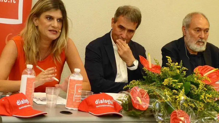 Bumbaca Gorizia 21_06_2018 Dialoghi festival giornalismo Premio Regeni con Federica Angeli Cristiano Degano Enzo D'Antona e Paolo Borrometi © Fotografia di Pierluigi Bumbaca