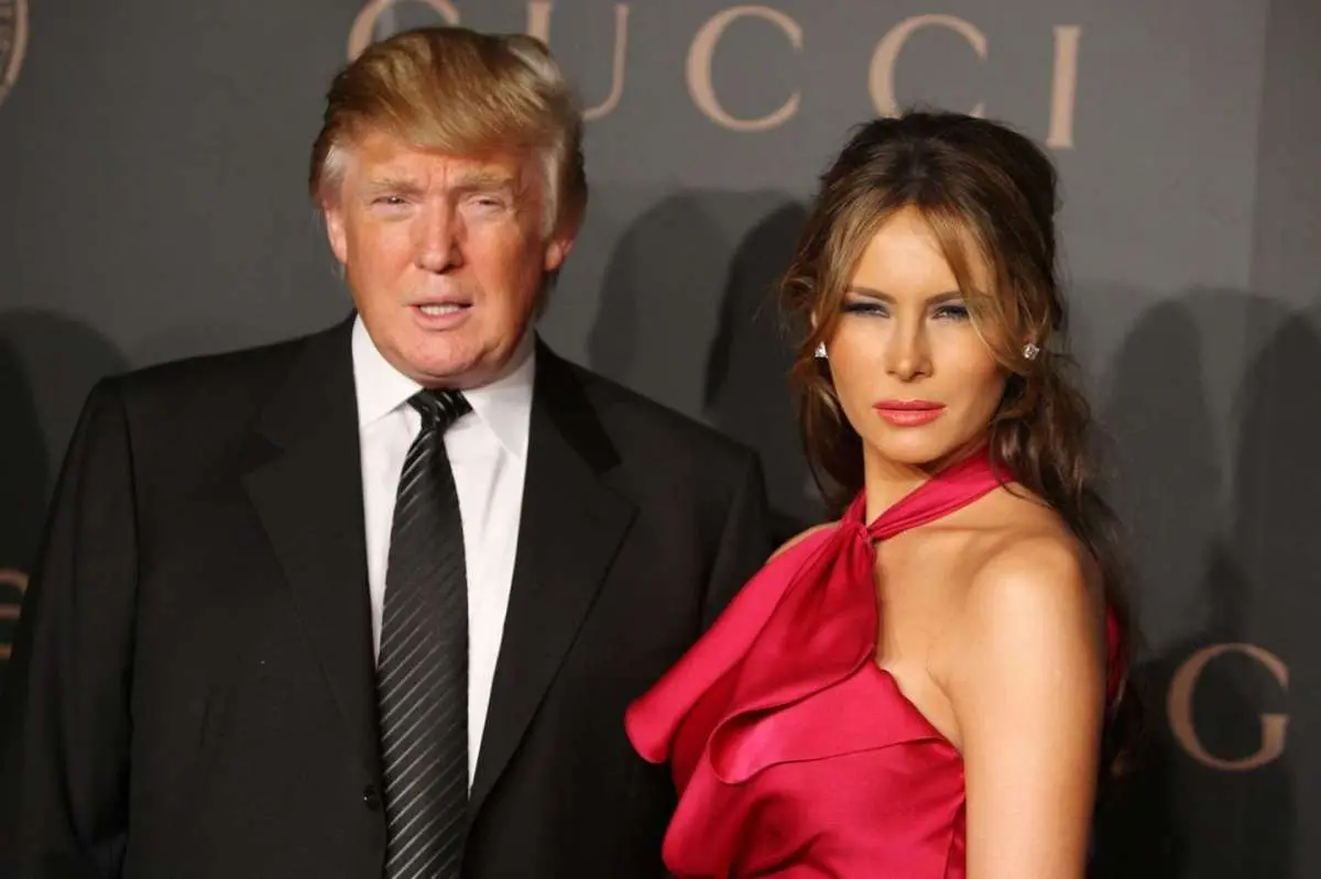 Melania Trump con il marito Donaldi, neopresidente degli Usa