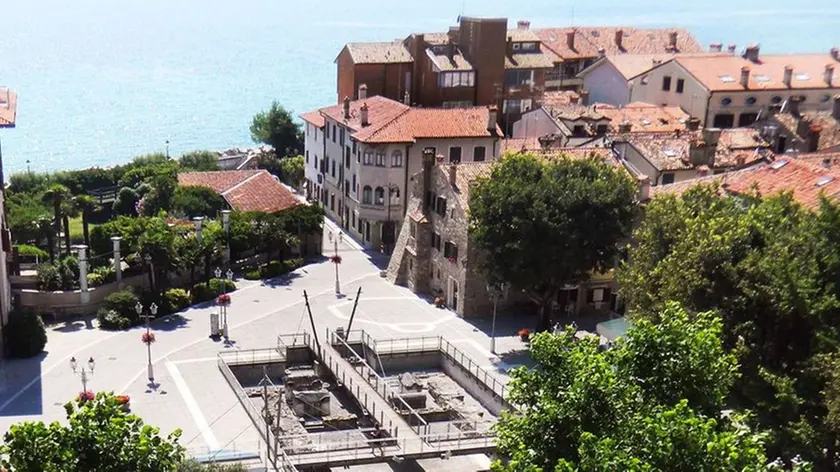 Una veduta di Grado dall'alto