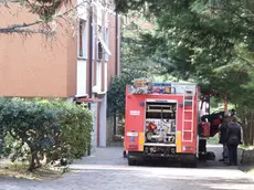 Pompieri sul luogo dell'incendio (Foto Lasorte)