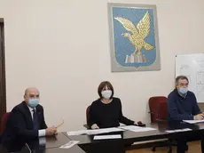 Gli assessori regionali Alessia Rosolen e Graziano Pizzimenti con il sindaco di Trieste Roberto di Dipiazza