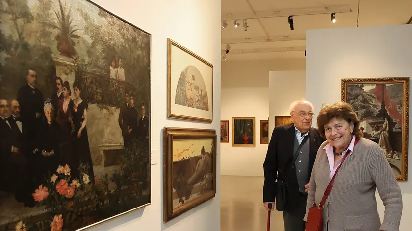 I coniugi Luciani, Annamaria e Luciano, in visita al museo Revoltella per ammirare la collezione donata Foto Andrea Lasorte